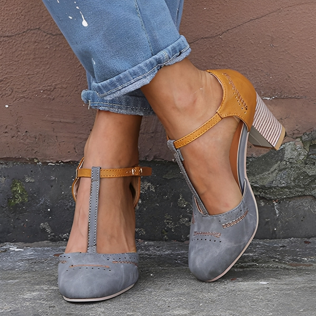 Damen Absatzschuhe Ausgewogene Höhe