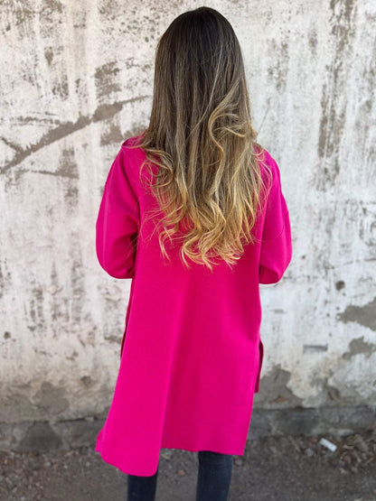 Damen Trenchcoat Lässig Wollmix