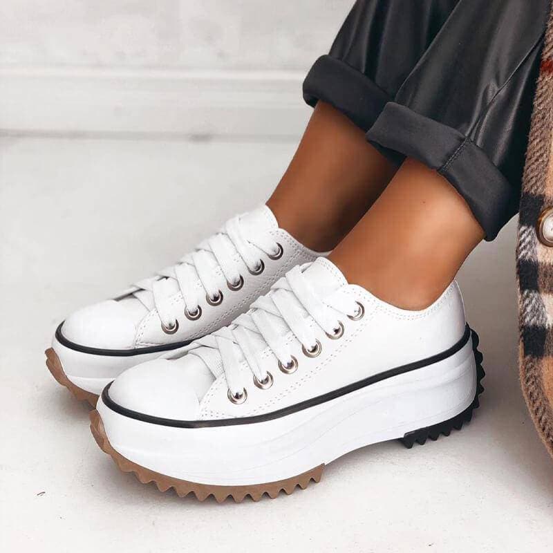 Norvielle Damen Orthopädische Plateau Sneaker