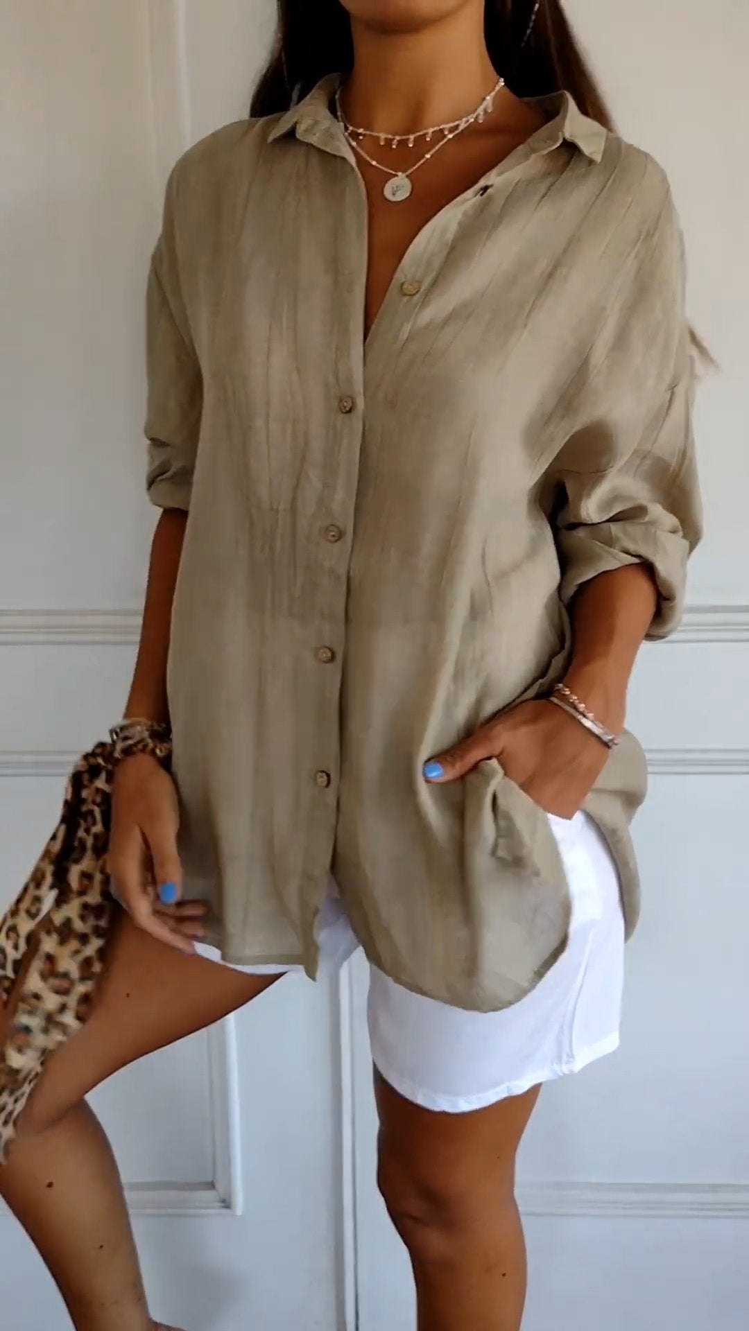Norvielle Damen Bluse Elegantes Design