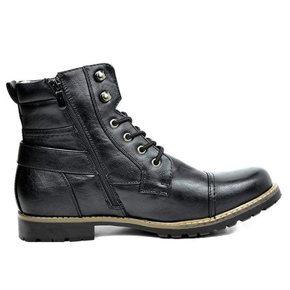 Norvielle Herren Motorradstiefel Leder