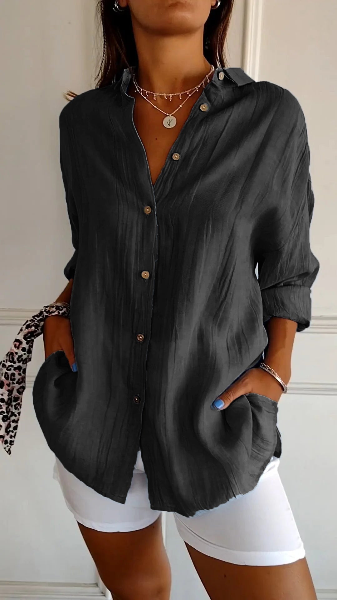 Norvielle Damen Bluse Elegantes Design