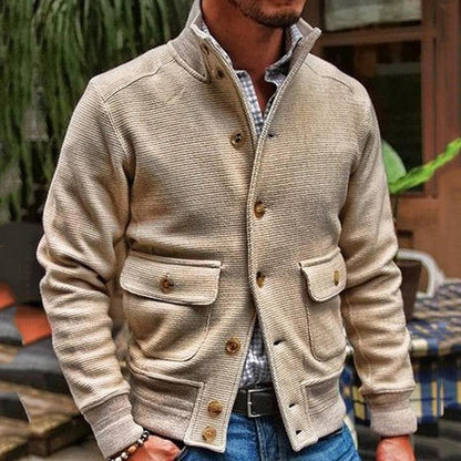 Herren Freizeitjacke Lässig Elegant Beige - Norvielle