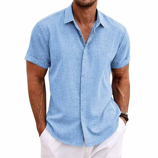 Norvielle Herren Polo-Hemd Baumwolle Weiß - Norvielle