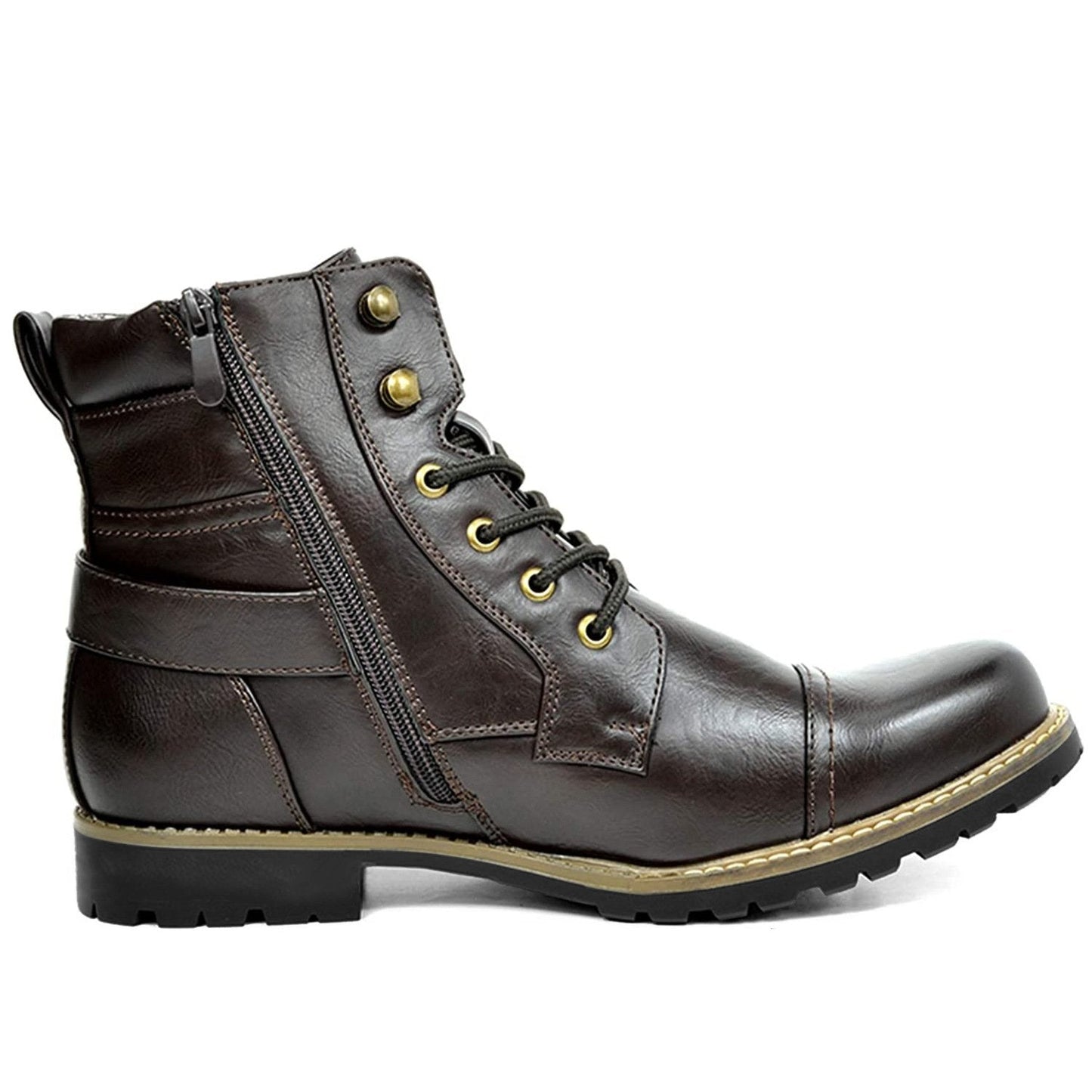 Norvielle Herren Motorradstiefel Leder