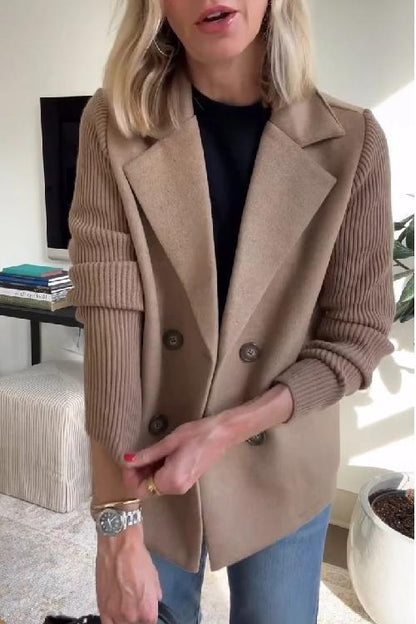 Damen Blazer Strickärmel