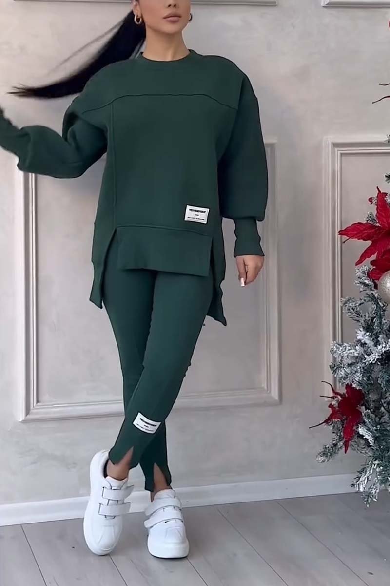 Damen Trainingsanzug Weich Oversized Trendy Set