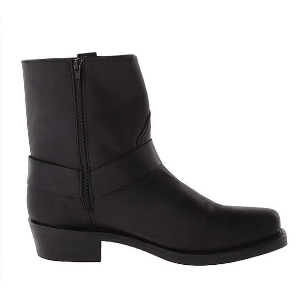 Damen Bikerstiefel Mid Cut Leder