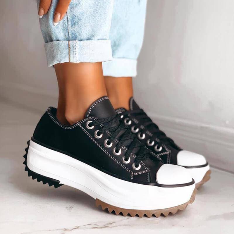 Norvielle Damen Orthopädische Plateau Sneaker