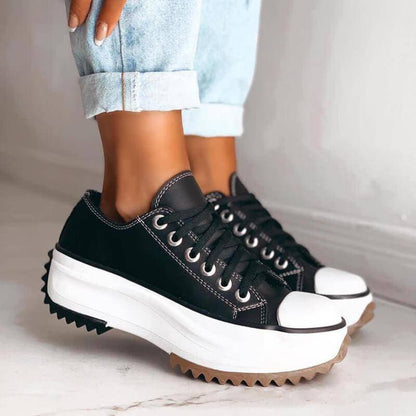 Norvielle Damen Orthopädische Plateau Sneaker