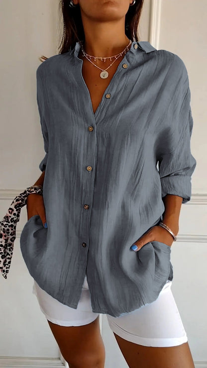Norvielle Damen Bluse Elegantes Design