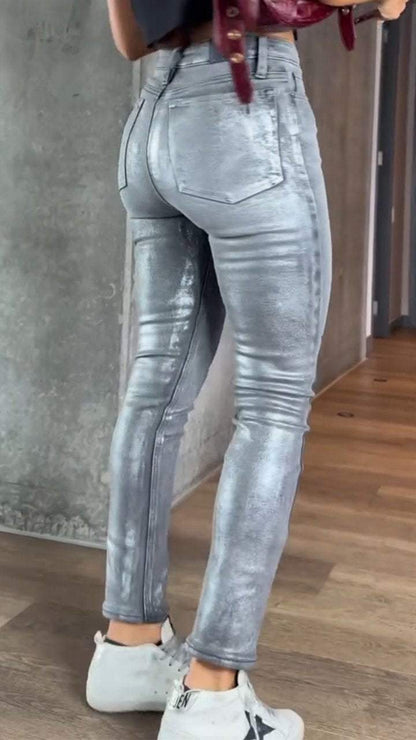 Damenhose Strukturierte Passform