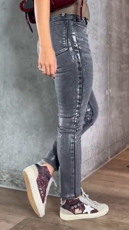 Damenhose Strukturierte Passform