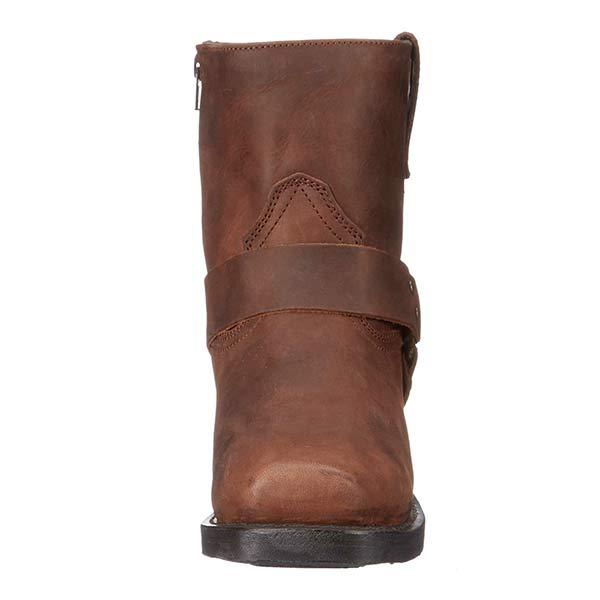 Damen Bikerstiefel Mid Cut Leder