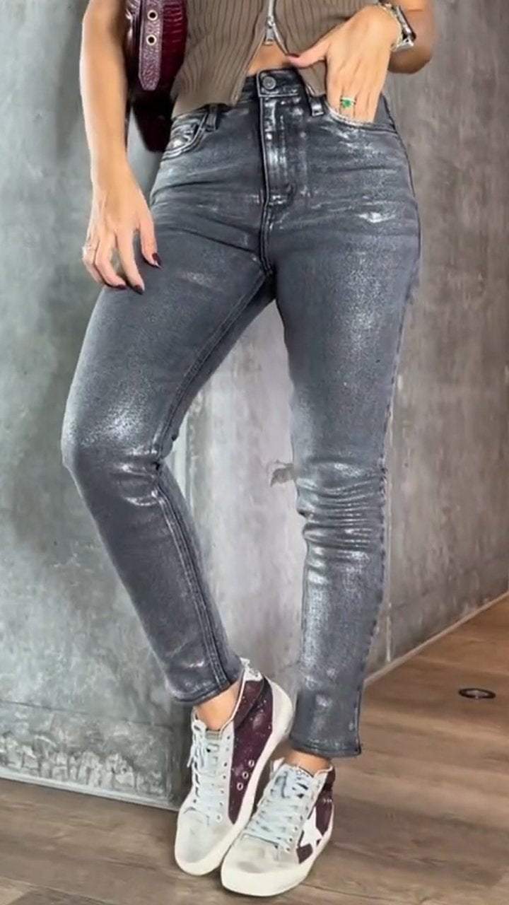 Damenhose Strukturierte Passform