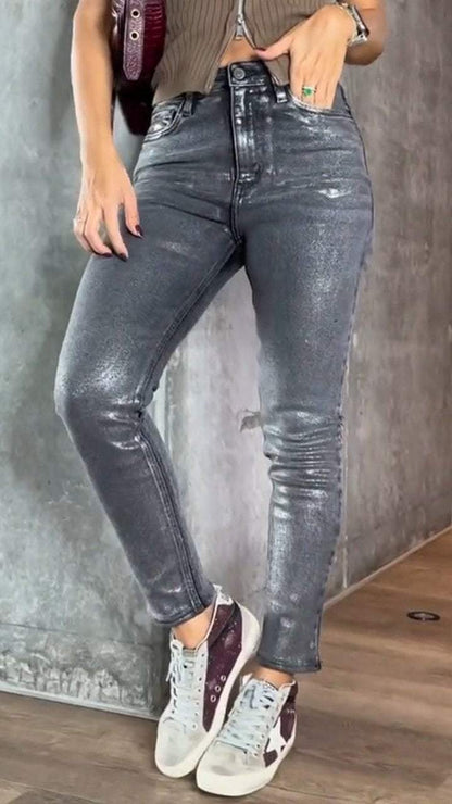 Damenhose Strukturierte Passform