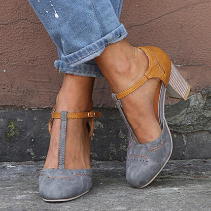 Elegante Damen High Heels Vintage Stil