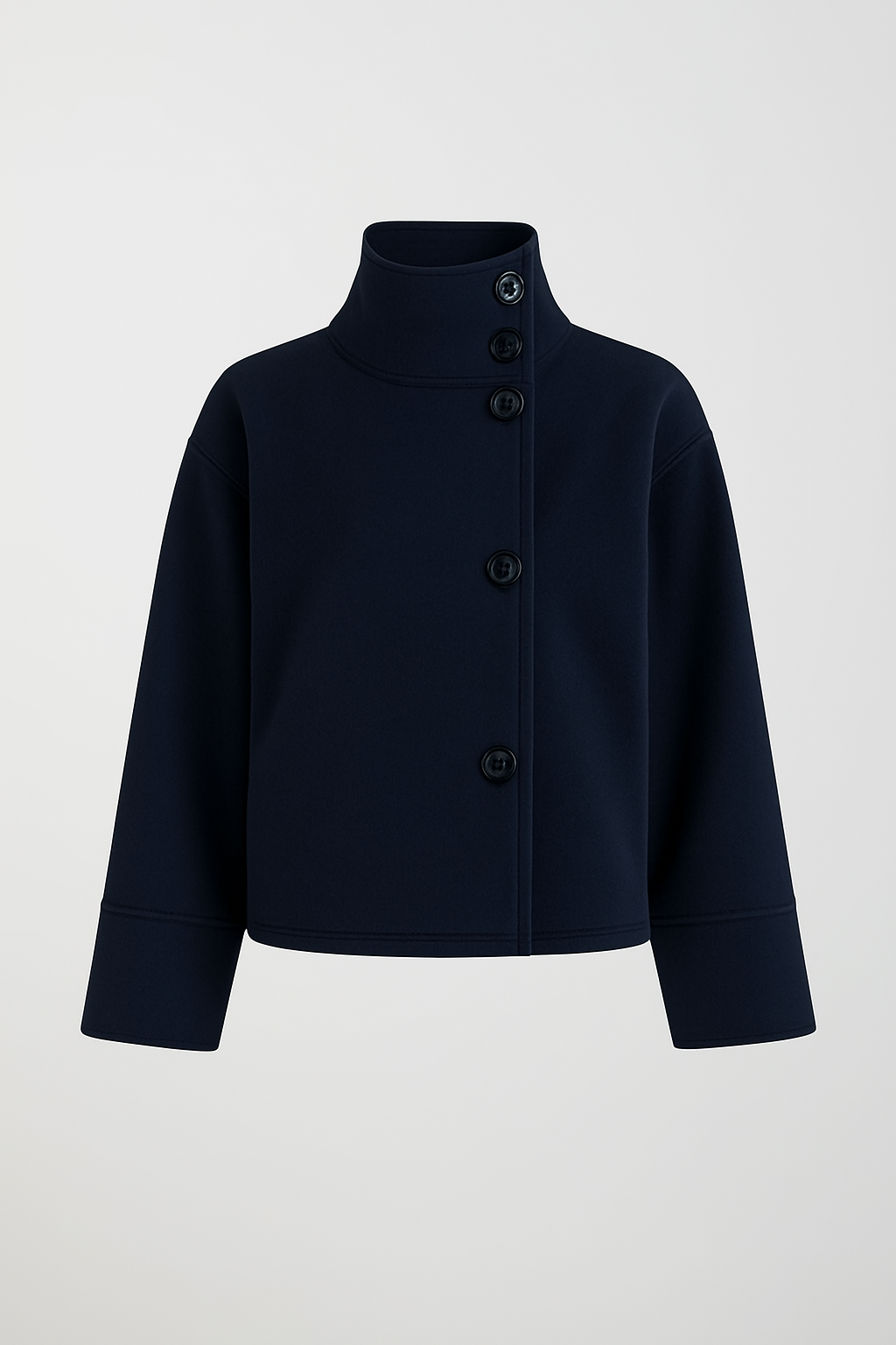 Damen Kurzjacke Stehkragen Elegant
