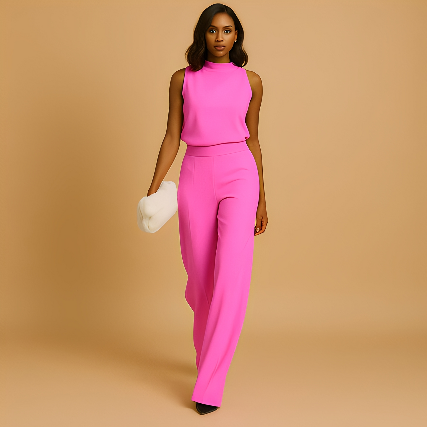 Damen Overall Weitbein Elegantes Design