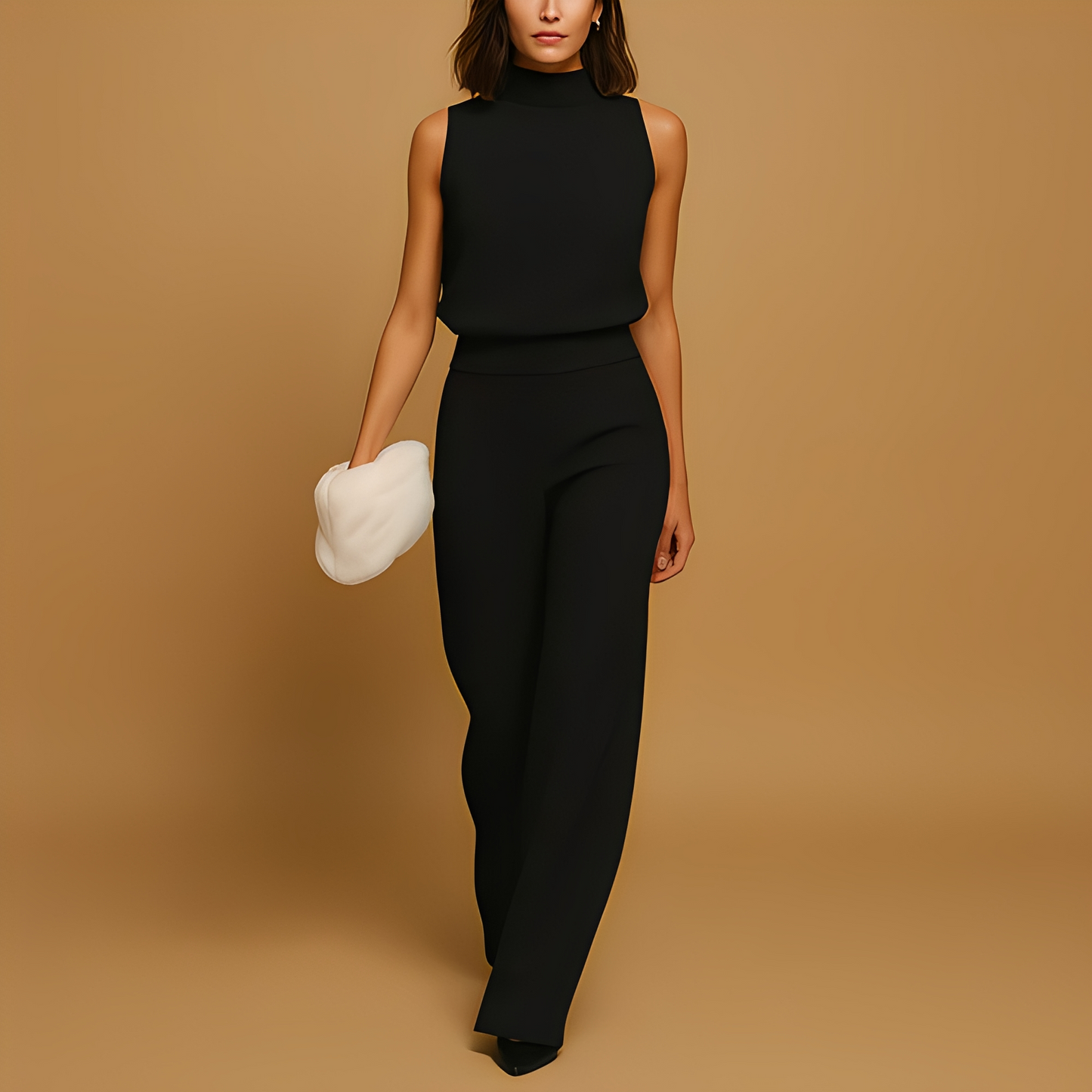 Damen Overall Weitbein Elegantes Design