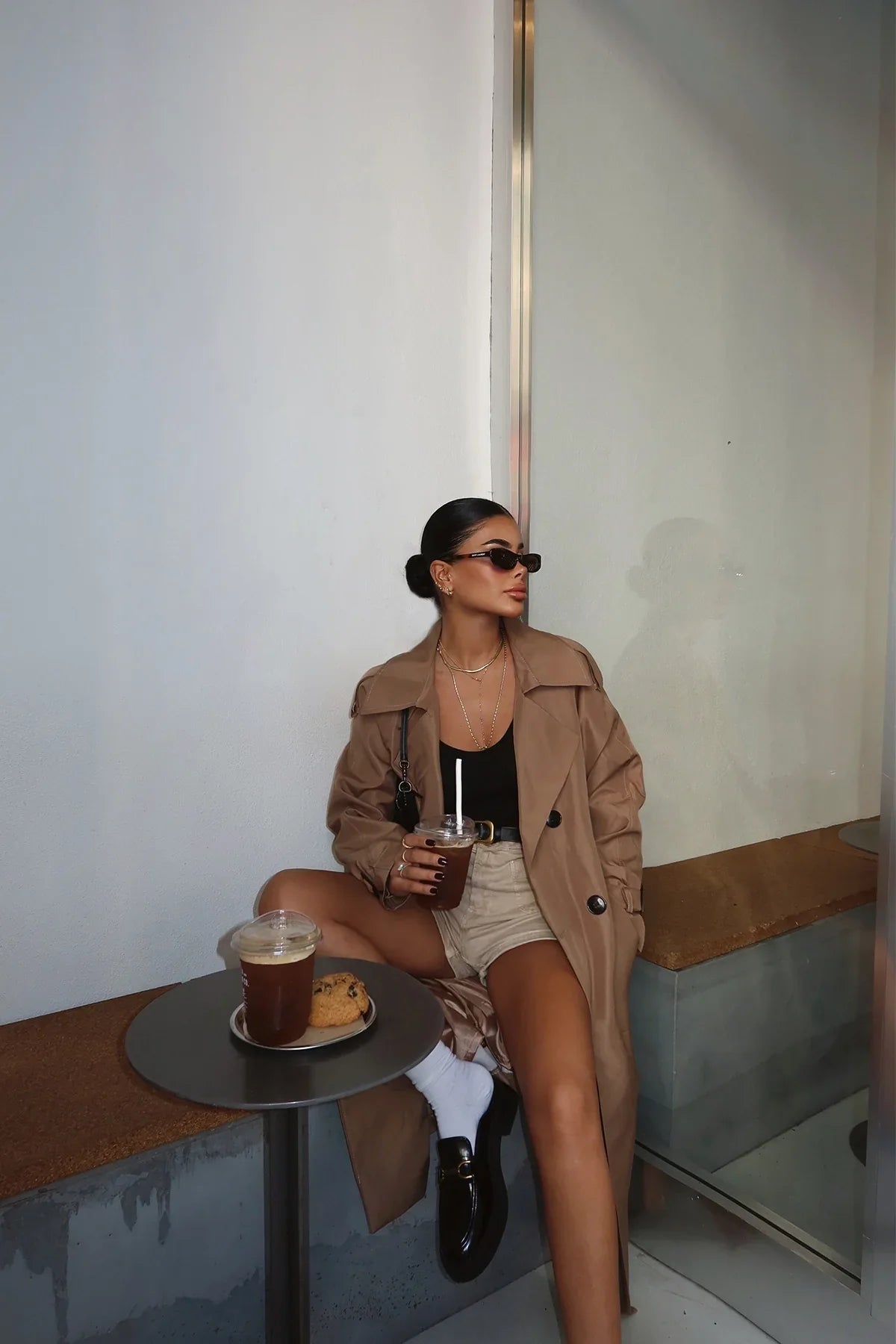 Damen Trenchcoat Elegantes Design