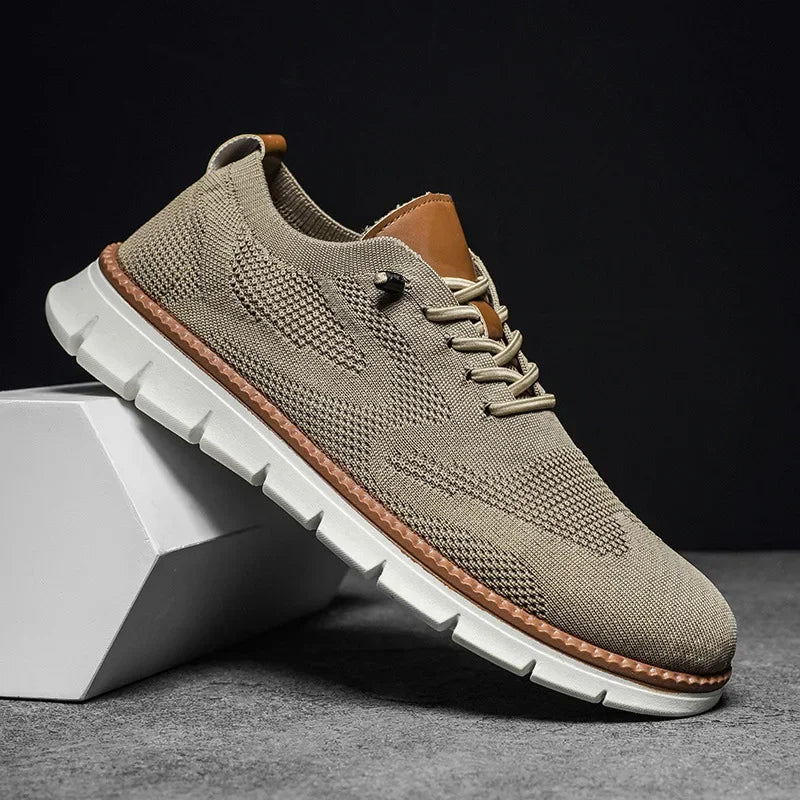 Herren Schuhe Atmungsaktives Leder Schwarz - Norvielle