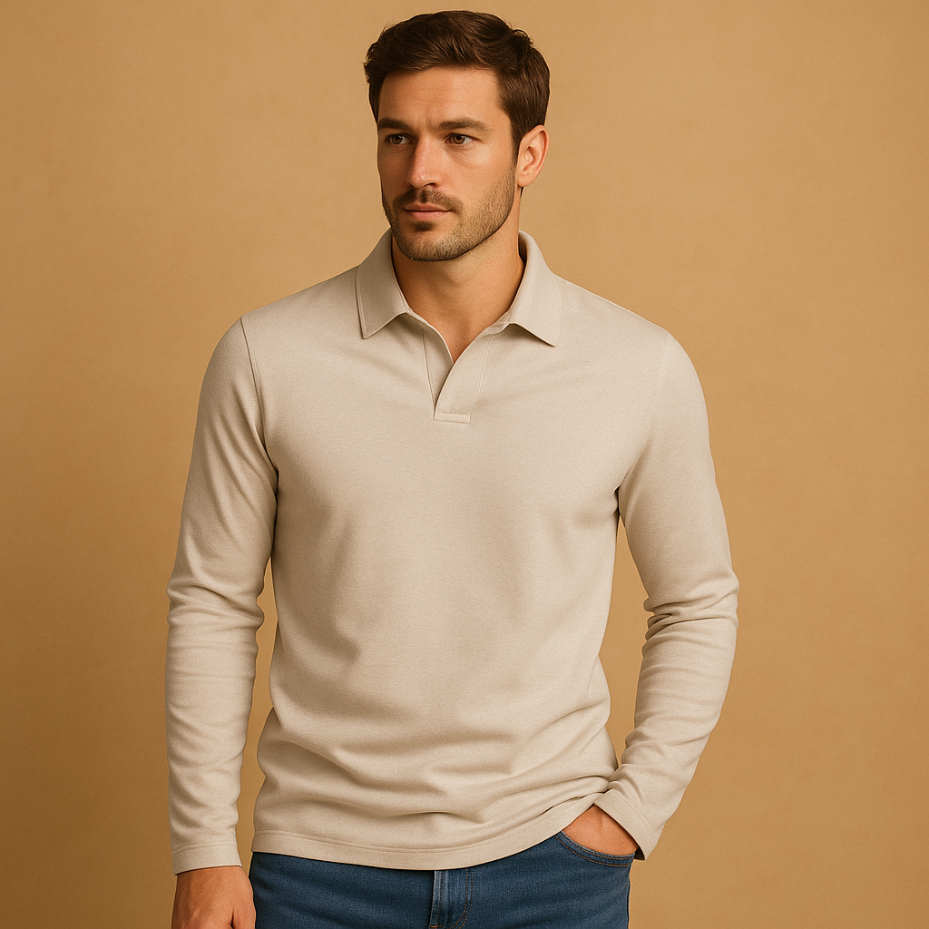 Herren Poloshirt Klassischer Schnitt Kurzärmelig Weiß