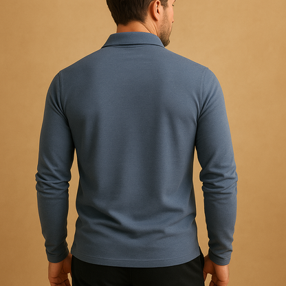 Herren Poloshirt Klassischer Schnitt Kurzärmelig Weiß