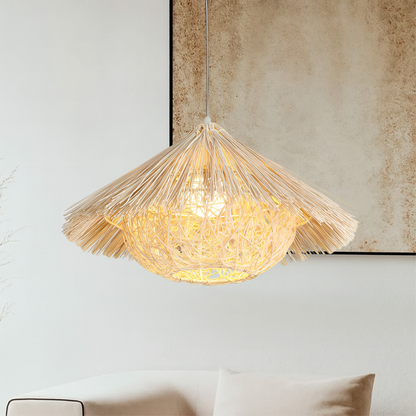 Hansi Pendelleuchte Rattan Bambus Natur