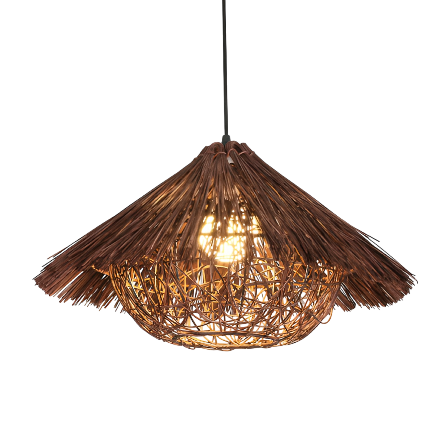 Hansi Pendelleuchte Rattan Bambus Natur