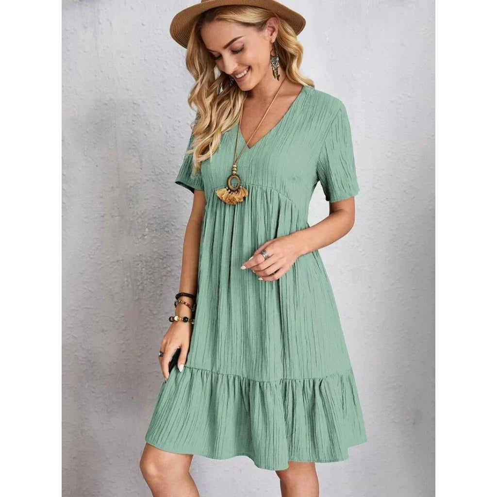 Damen Sommerkleid Kianna Leicht Blumenmuster - Norvielle