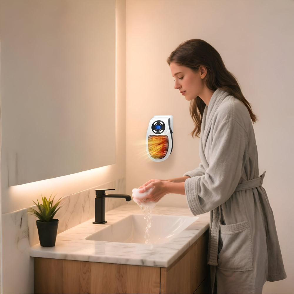 Keramik Heizer Steckdosenheizer Leise Mini 400W