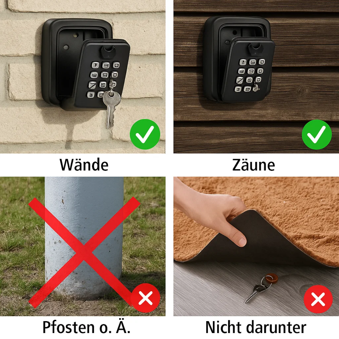 Wetterfester Schlüsselsafe Edelstahl