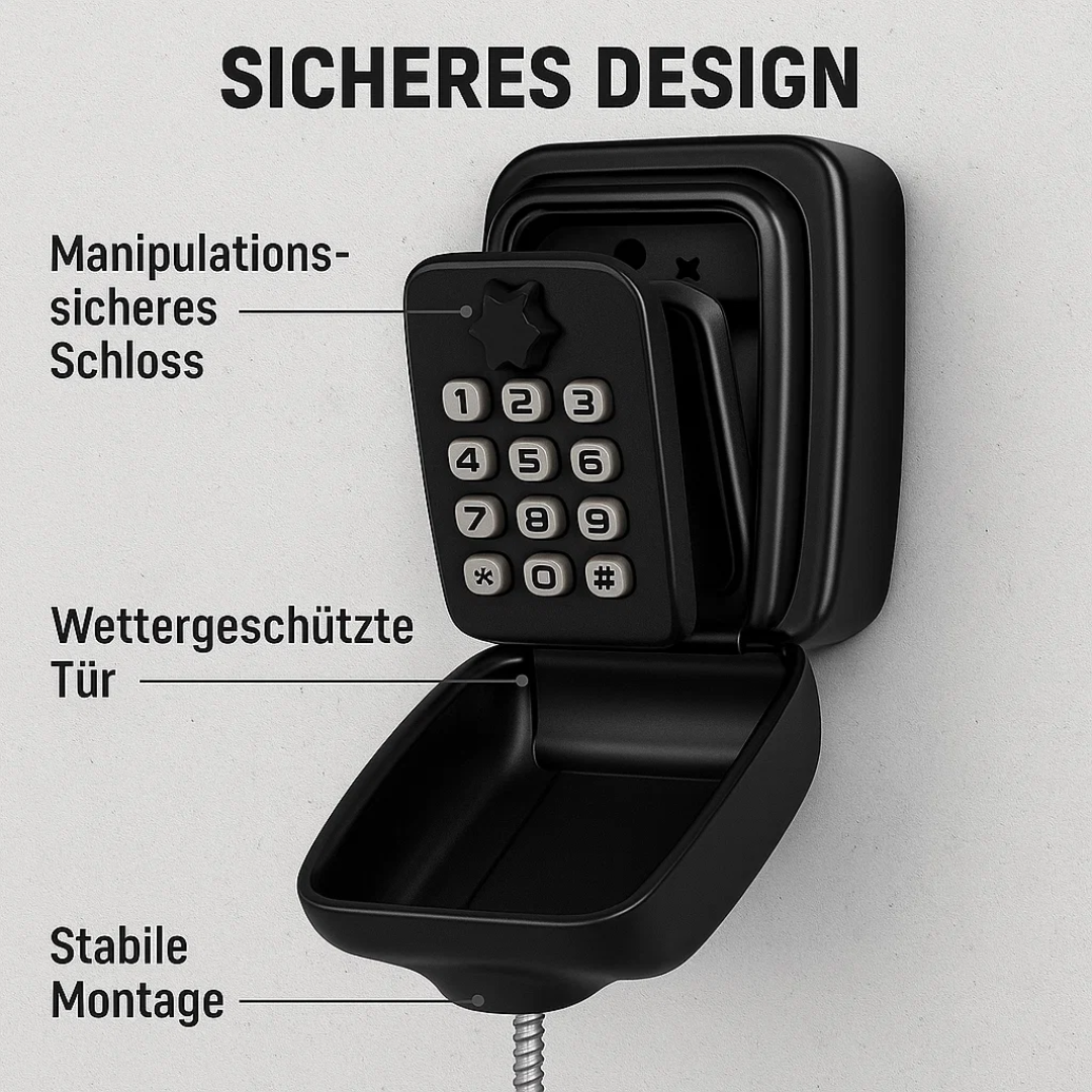Wetterfester Schlüsselsafe Edelstahl