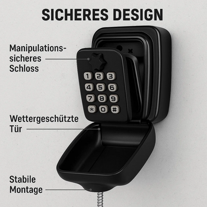 Wetterfester Schlüsselsafe Edelstahl