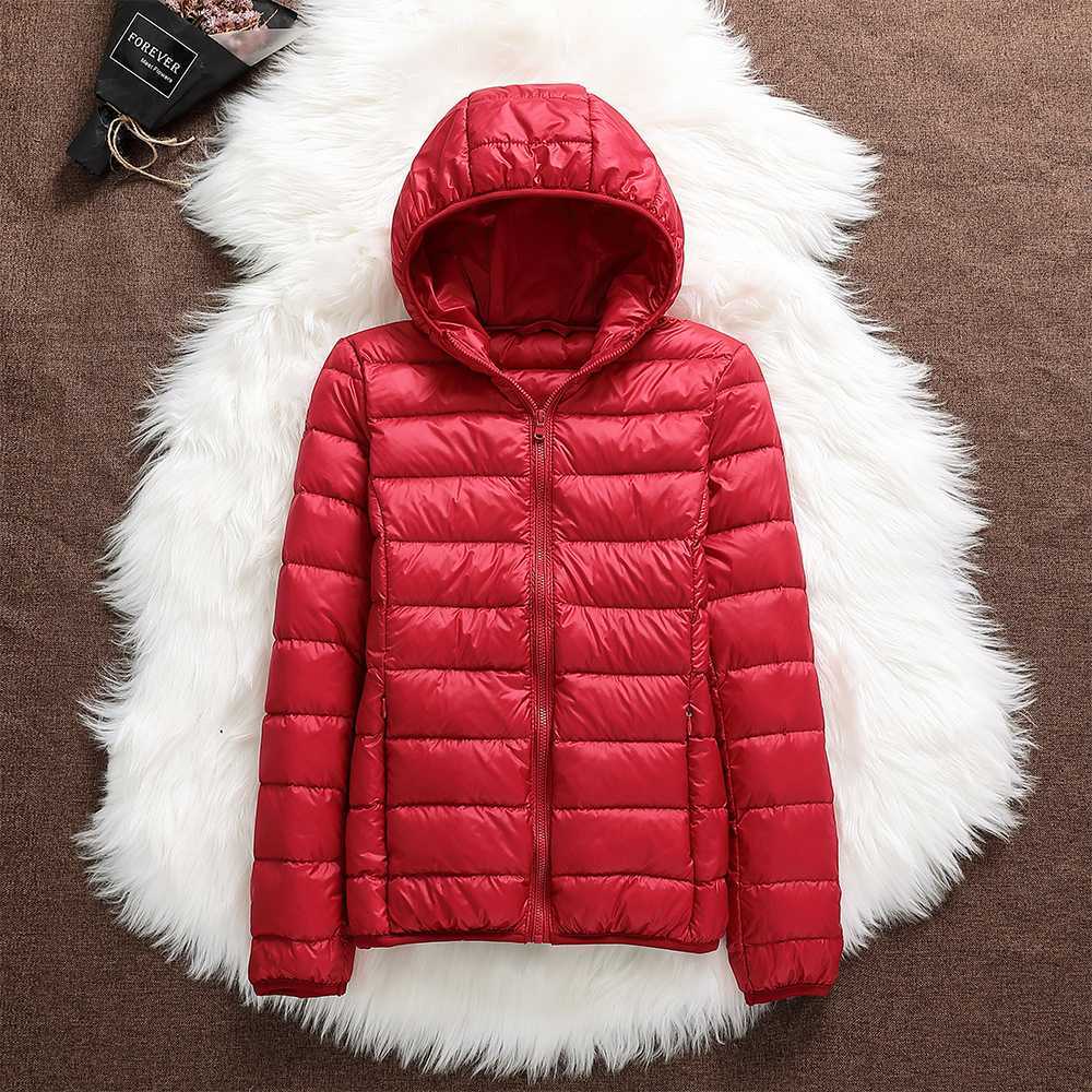 Norvielle Damen Daunenjacke Kapuze