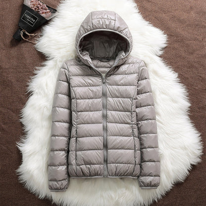 Norvielle Damen Daunenjacke Kapuze