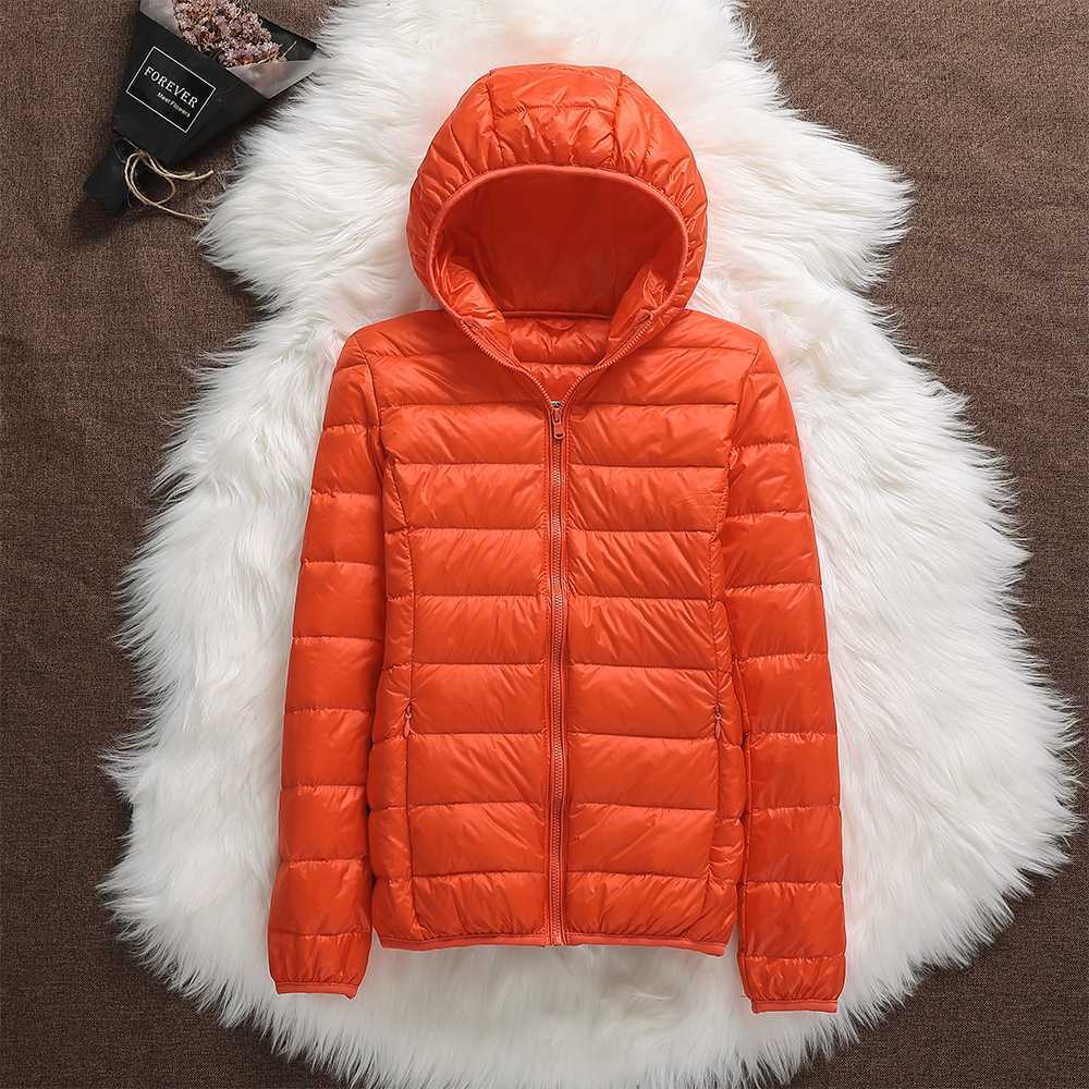 Norvielle Damen Daunenjacke Kapuze