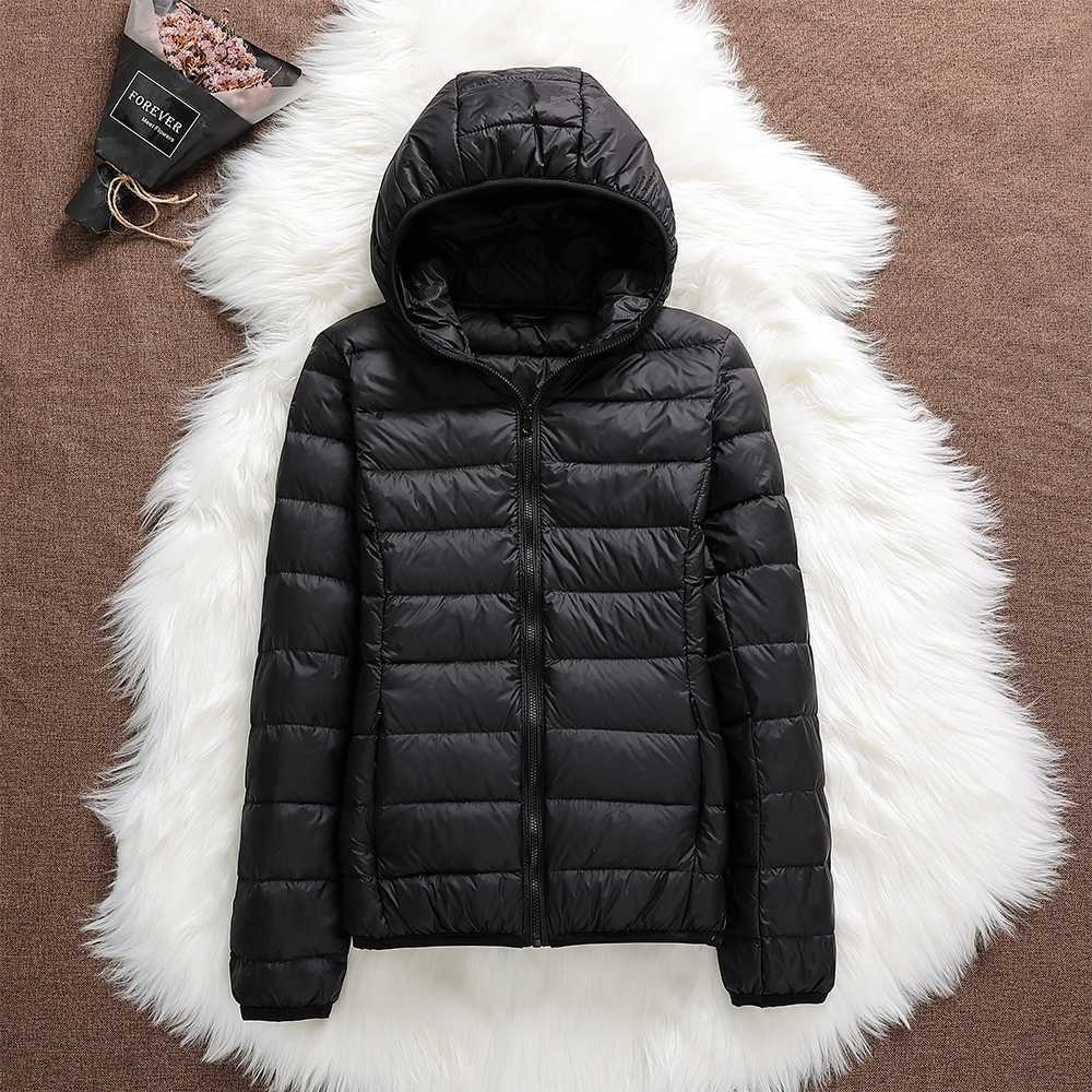 Norvielle Damen Daunenjacke Kapuze