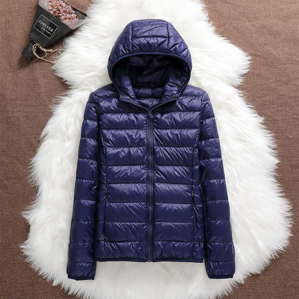 Norvielle Damen Daunenjacke Kapuze