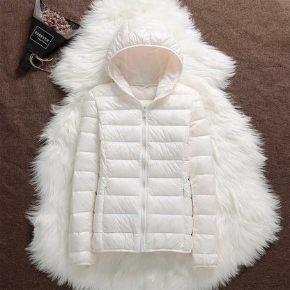 Norvielle Damen Daunenjacke Kapuze