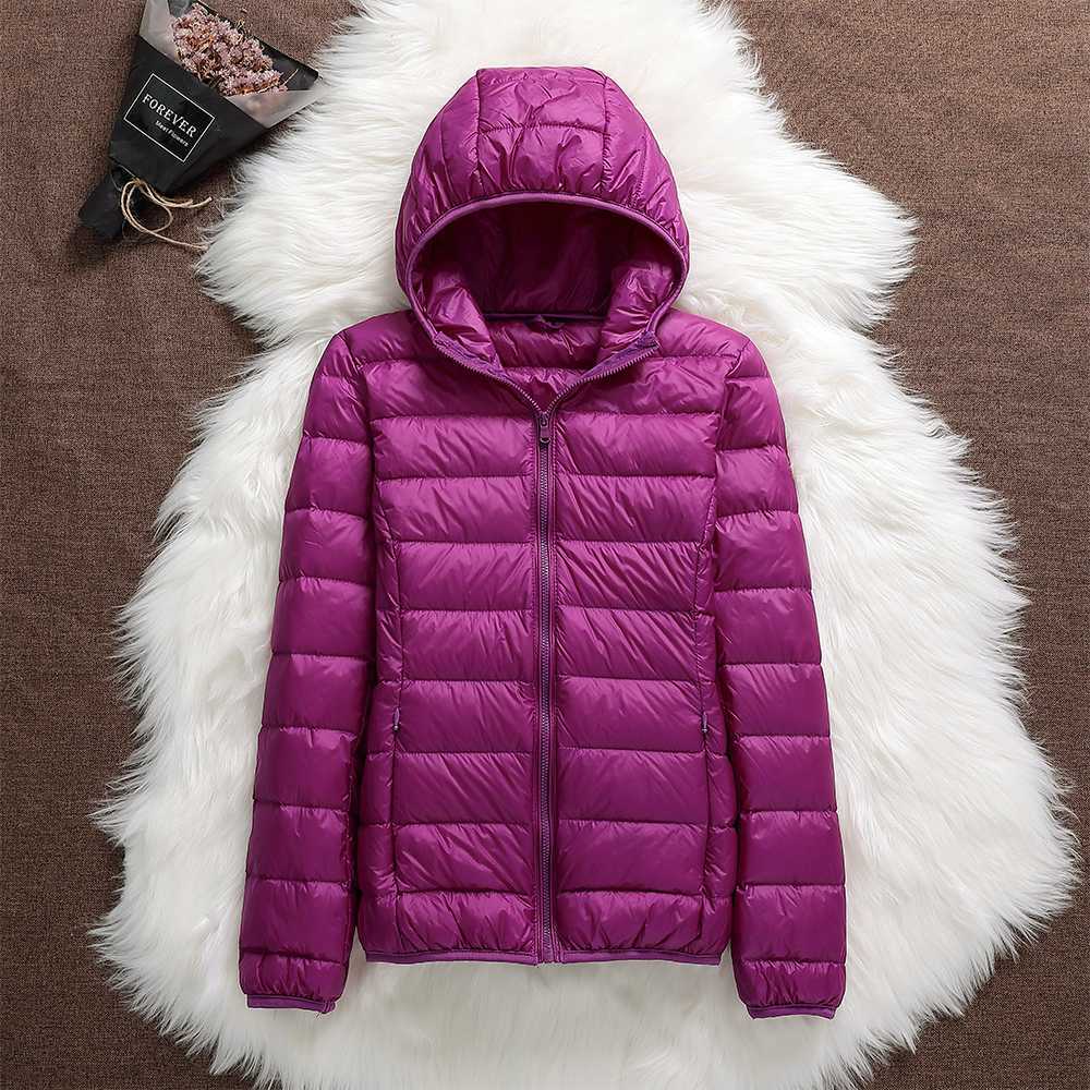 Norvielle Damen Daunenjacke Kapuze