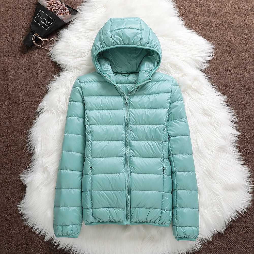 Norvielle Damen Daunenjacke Kapuze