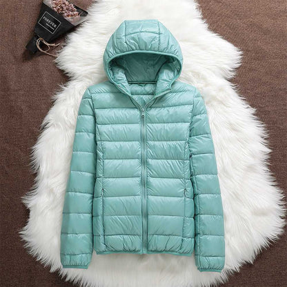 Norvielle Damen Daunenjacke Kapuze