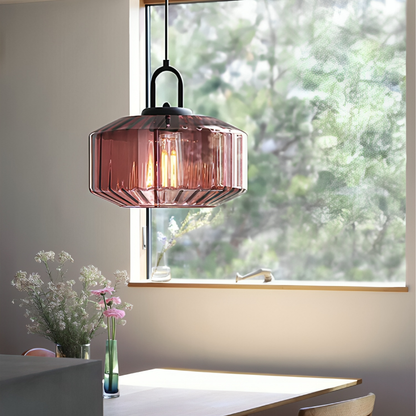 Bunte Glas Pendelleuchte