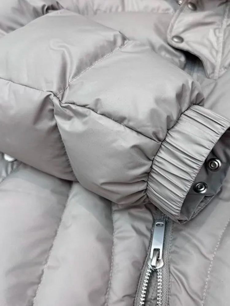 Herren Parka Pufferjacke Mit Kapuze