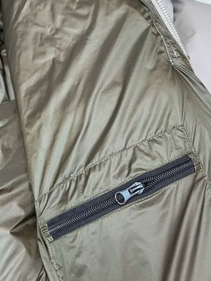 Herren Parka Pufferjacke Mit Kapuze