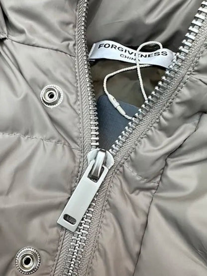 Herren Parka Pufferjacke Mit Kapuze