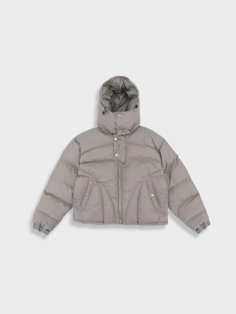 Herren Parka Pufferjacke Mit Kapuze