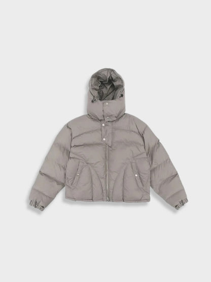 Herren Parka Pufferjacke Mit Kapuze